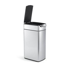 40 litre, slim touch-bar bin