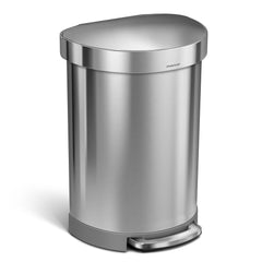 60 litre, semi-round bin with liner rim