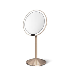 sensor mirror fold - rose gold finish - 3/4 view image 