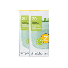 code Z compostable custom fit liners